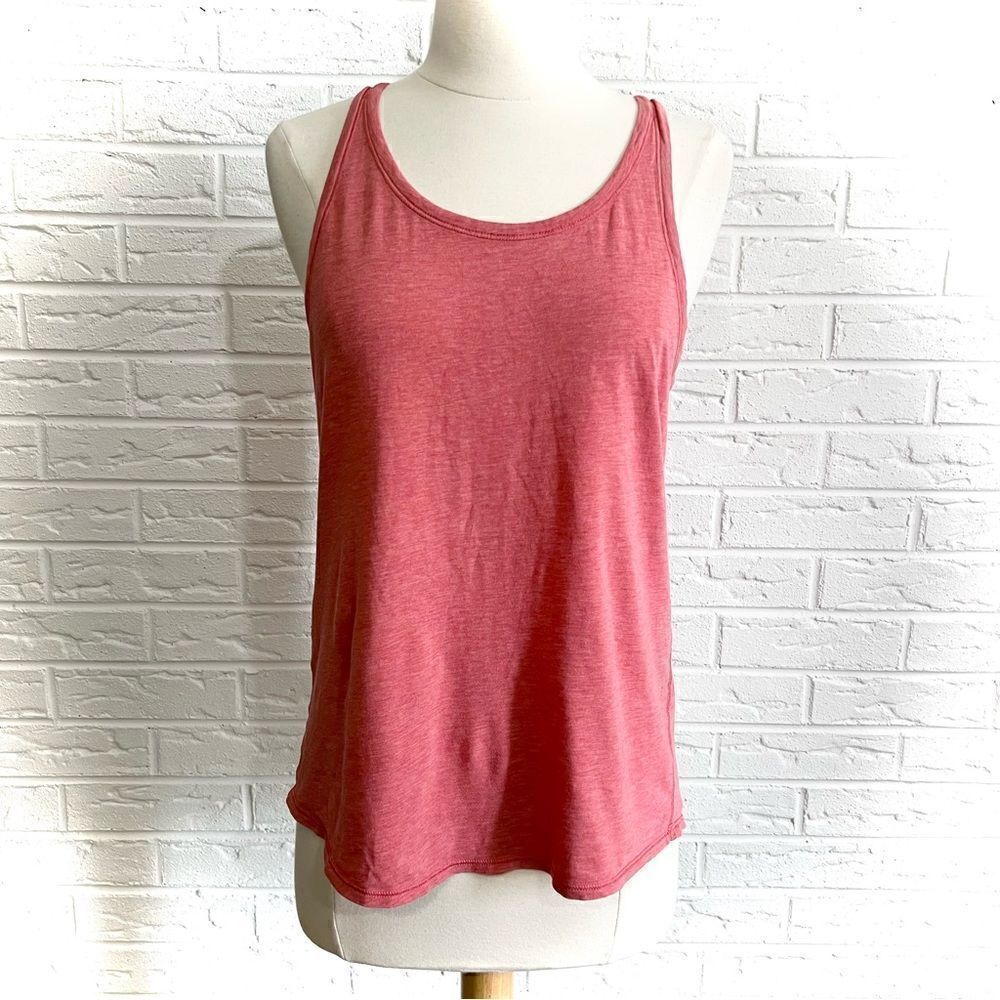 Lululemon Yogi Everyday Tank Heathered Cape Red Size 8
